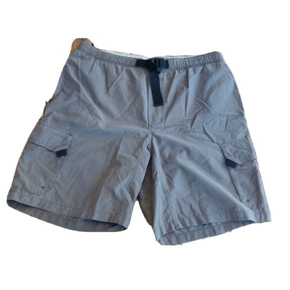 Columbia Men's Swim Trunks Cargo Brown Size M 9 In Inseam Swimsuit Shorts.